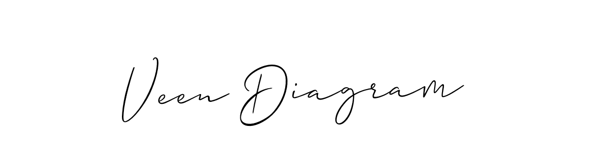 How to Draw Veen Diagram signature style? Allison_Script is a latest design signature styles for name Veen Diagram. Veen Diagram signature style 2 images and pictures png