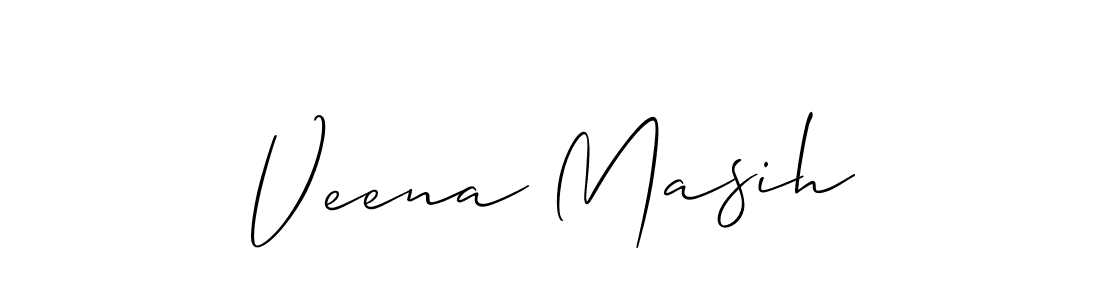 Best and Professional Signature Style for Veena Masih. Allison_Script Best Signature Style Collection. Veena Masih signature style 2 images and pictures png