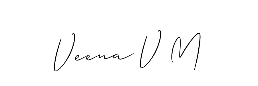 This is the best signature style for the Veena V M name. Also you like these signature font (Allison_Script). Mix name signature. Veena V M signature style 2 images and pictures png