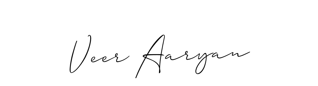 You should practise on your own different ways (Allison_Script) to write your name (Veer Aaryan) in signature. don't let someone else do it for you. Veer Aaryan signature style 2 images and pictures png