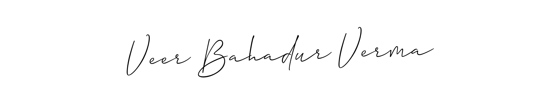 if you are searching for the best signature style for your name Veer Bahadur Verma. so please give up your signature search. here we have designed multiple signature styles  using Allison_Script. Veer Bahadur Verma signature style 2 images and pictures png
