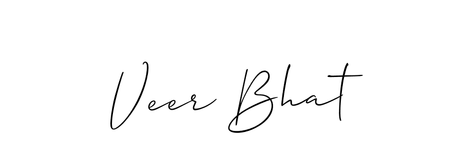 How to make Veer Bhat signature? Allison_Script is a professional autograph style. Create handwritten signature for Veer Bhat name. Veer Bhat signature style 2 images and pictures png