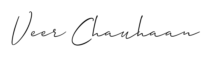 Similarly Allison_Script is the best handwritten signature design. Signature creator online. You can use it as an online autograph creator for name Veer Chauhaan. Veer Chauhaan signature style 2 images and pictures png