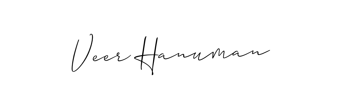 How to make Veer Hanuman signature? Allison_Script is a professional autograph style. Create handwritten signature for Veer Hanuman name. Veer Hanuman signature style 2 images and pictures png