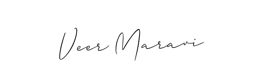 The best way (Allison_Script) to make a short signature is to pick only two or three words in your name. The name Veer Maravi include a total of six letters. For converting this name. Veer Maravi signature style 2 images and pictures png