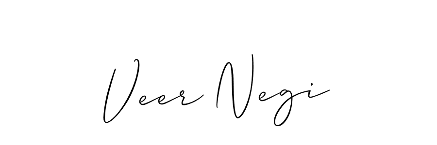 How to make Veer Negi signature? Allison_Script is a professional autograph style. Create handwritten signature for Veer Negi name. Veer Negi signature style 2 images and pictures png