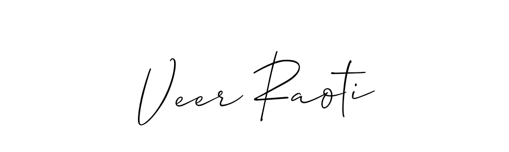 Allison_Script is a professional signature style that is perfect for those who want to add a touch of class to their signature. It is also a great choice for those who want to make their signature more unique. Get Veer Raoti name to fancy signature for free. Veer Raoti signature style 2 images and pictures png