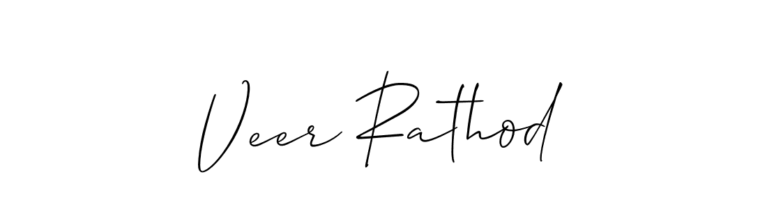 How to make Veer Rathod signature? Allison_Script is a professional autograph style. Create handwritten signature for Veer Rathod name. Veer Rathod signature style 2 images and pictures png