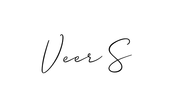 Make a beautiful signature design for name Veer S. Use this online signature maker to create a handwritten signature for free. Veer S signature style 2 images and pictures png