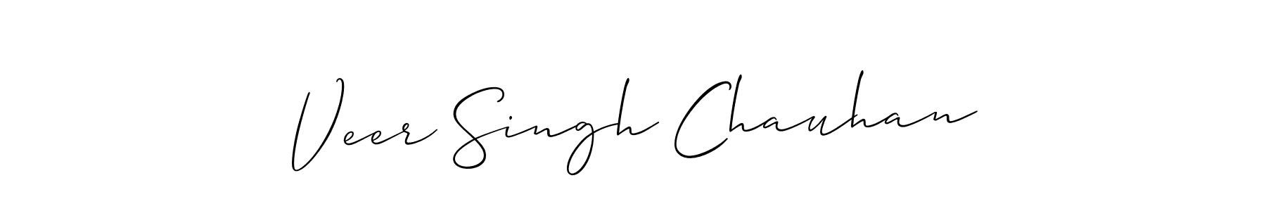 You should practise on your own different ways (Allison_Script) to write your name (Veer Singh Chauhan) in signature. don't let someone else do it for you. Veer Singh Chauhan signature style 2 images and pictures png