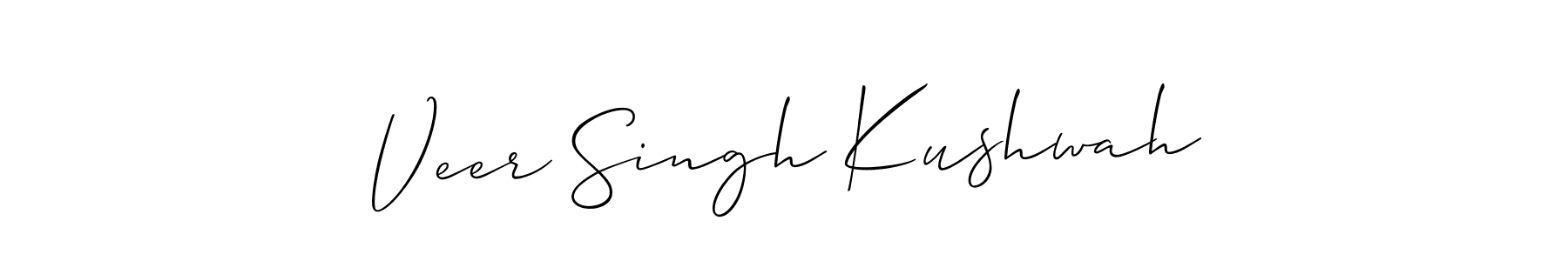 This is the best signature style for the Veer Singh Kushwah name. Also you like these signature font (Allison_Script). Mix name signature. Veer Singh Kushwah signature style 2 images and pictures png