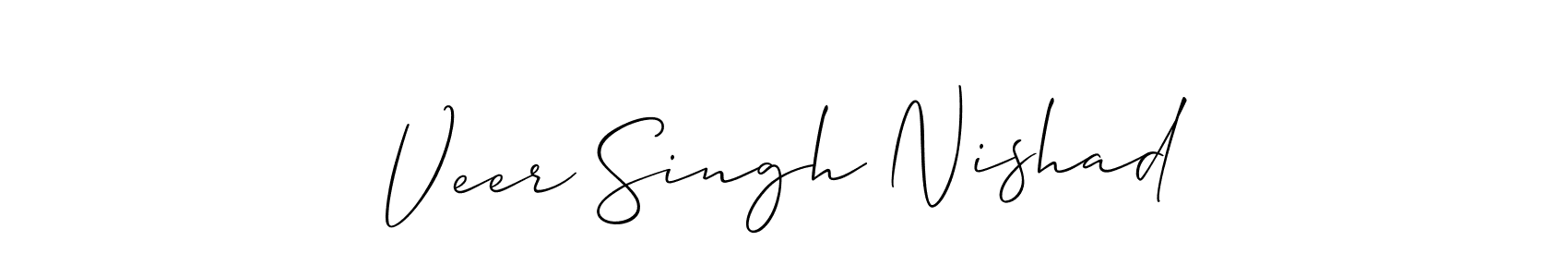 Create a beautiful signature design for name Veer Singh Nishad. With this signature (Allison_Script) fonts, you can make a handwritten signature for free. Veer Singh Nishad signature style 2 images and pictures png