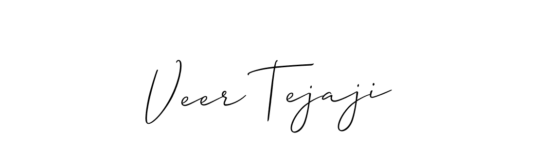 Similarly Allison_Script is the best handwritten signature design. Signature creator online .You can use it as an online autograph creator for name Veer Tejaji. Veer Tejaji signature style 2 images and pictures png