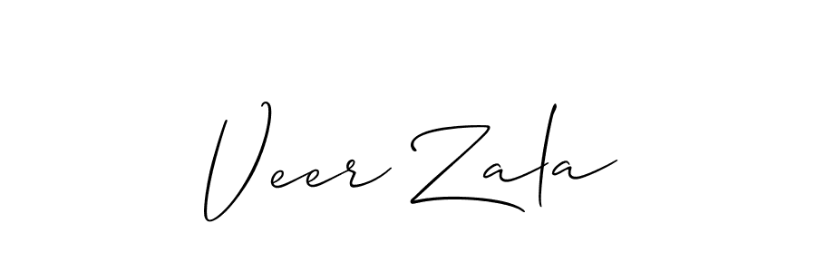 if you are searching for the best signature style for your name Veer Zala. so please give up your signature search. here we have designed multiple signature styles  using Allison_Script. Veer Zala signature style 2 images and pictures png