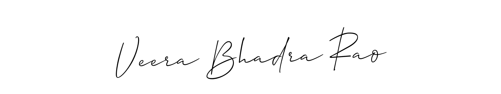 Design your own signature with our free online signature maker. With this signature software, you can create a handwritten (Allison_Script) signature for name Veera Bhadra Rao. Veera Bhadra Rao signature style 2 images and pictures png