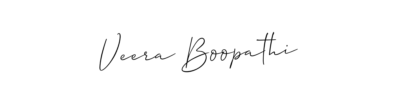 Design your own signature with our free online signature maker. With this signature software, you can create a handwritten (Allison_Script) signature for name Veera Boopathi. Veera Boopathi signature style 2 images and pictures png