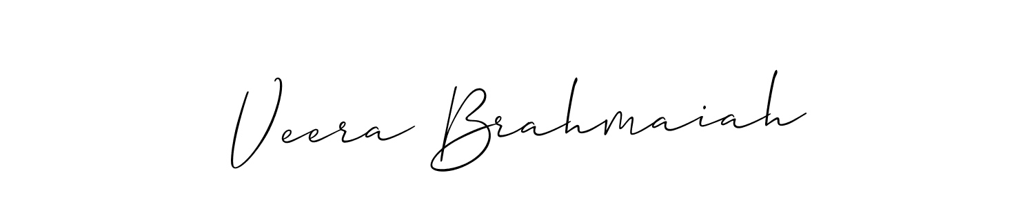 It looks lik you need a new signature style for name Veera Brahmaiah. Design unique handwritten (Allison_Script) signature with our free signature maker in just a few clicks. Veera Brahmaiah signature style 2 images and pictures png