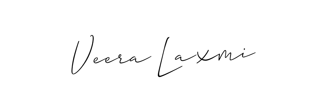 Use a signature maker to create a handwritten signature online. With this signature software, you can design (Allison_Script) your own signature for name Veera Laxmi. Veera Laxmi signature style 2 images and pictures png