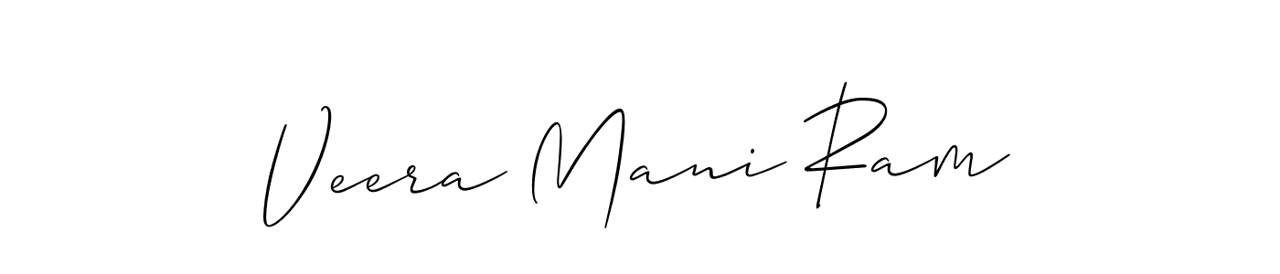 Create a beautiful signature design for name Veera Mani Ram. With this signature (Allison_Script) fonts, you can make a handwritten signature for free. Veera Mani Ram signature style 2 images and pictures png