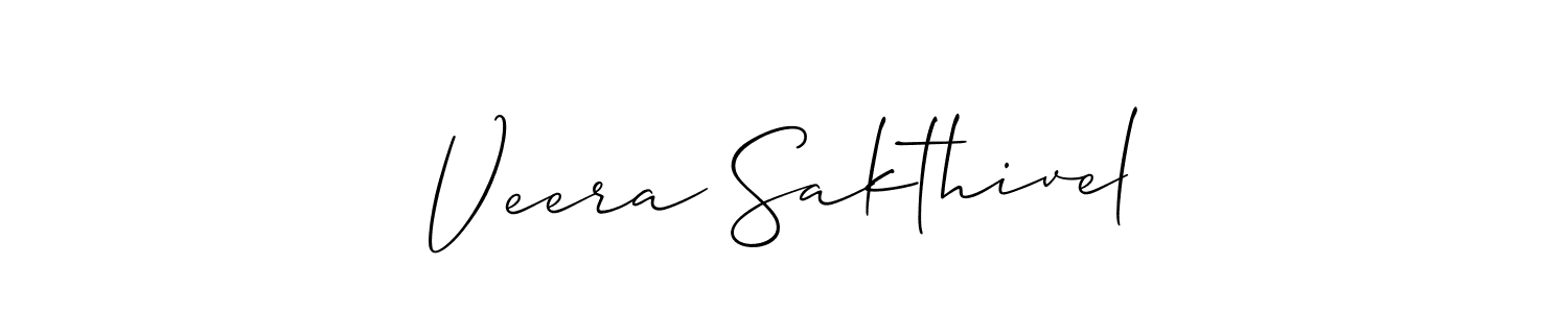 if you are searching for the best signature style for your name Veera Sakthivel. so please give up your signature search. here we have designed multiple signature styles  using Allison_Script. Veera Sakthivel signature style 2 images and pictures png
