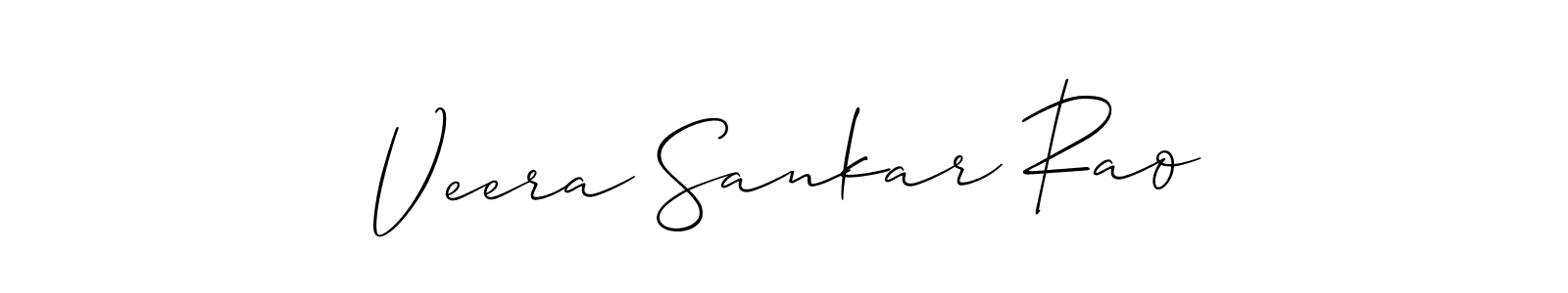 Make a beautiful signature design for name Veera Sankar Rao. With this signature (Allison_Script) style, you can create a handwritten signature for free. Veera Sankar Rao signature style 2 images and pictures png