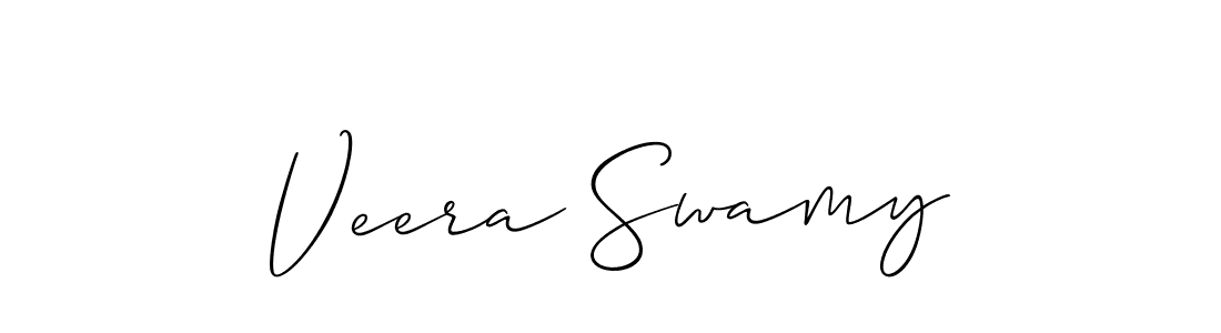 Create a beautiful signature design for name Veera Swamy. With this signature (Allison_Script) fonts, you can make a handwritten signature for free. Veera Swamy signature style 2 images and pictures png
