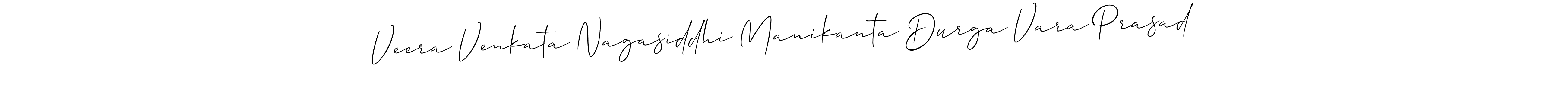 Also we have Veera Venkata Nagasiddhi Manikanta Durga Vara Prasad name is the best signature style. Create professional handwritten signature collection using Allison_Script autograph style. Veera Venkata Nagasiddhi Manikanta Durga Vara Prasad signature style 2 images and pictures png