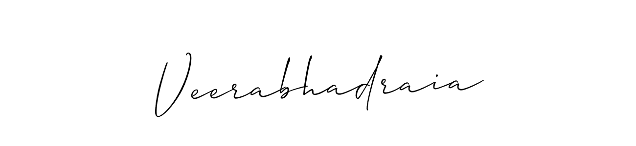 Make a beautiful signature design for name Veerabhadraia. Use this online signature maker to create a handwritten signature for free. Veerabhadraia signature style 2 images and pictures png