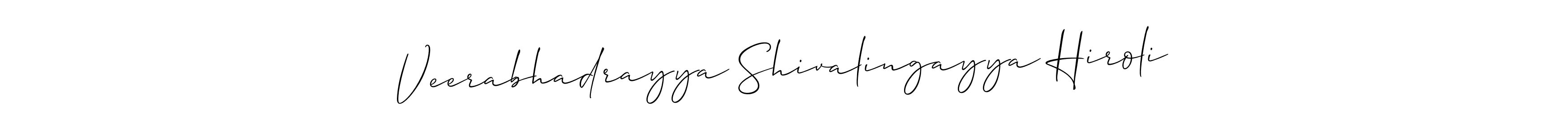 Veerabhadrayya Shivalingayya Hiroli stylish signature style. Best Handwritten Sign (Allison_Script) for my name. Handwritten Signature Collection Ideas for my name Veerabhadrayya Shivalingayya Hiroli. Veerabhadrayya Shivalingayya Hiroli signature style 2 images and pictures png