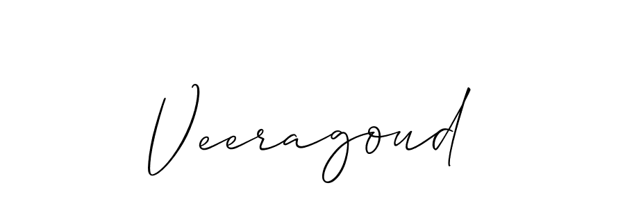 Design your own signature with our free online signature maker. With this signature software, you can create a handwritten (Allison_Script) signature for name Veeragoud. Veeragoud signature style 2 images and pictures png