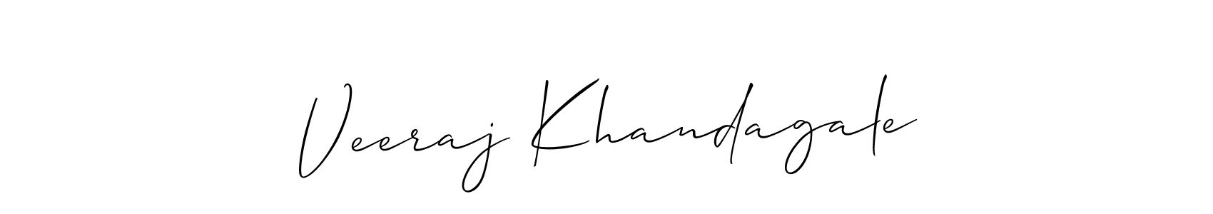 Also You can easily find your signature by using the search form. We will create Veeraj Khandagale name handwritten signature images for you free of cost using Allison_Script sign style. Veeraj Khandagale signature style 2 images and pictures png