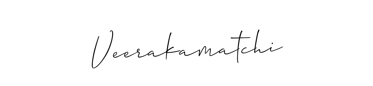 How to make Veerakamatchi signature? Allison_Script is a professional autograph style. Create handwritten signature for Veerakamatchi name. Veerakamatchi signature style 2 images and pictures png