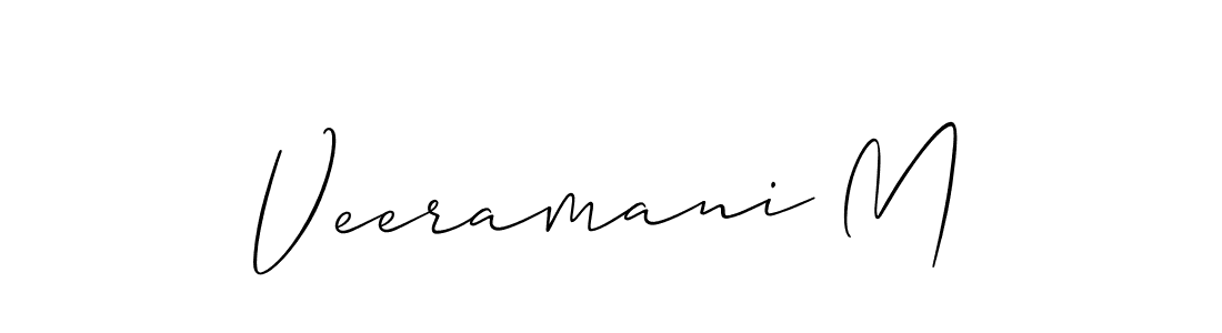 Veeramani M stylish signature style. Best Handwritten Sign (Allison_Script) for my name. Handwritten Signature Collection Ideas for my name Veeramani M. Veeramani M signature style 2 images and pictures png