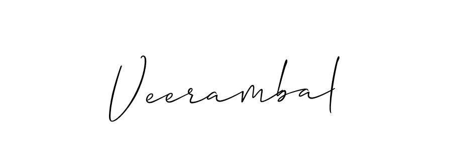 Best and Professional Signature Style for Veerambal. Allison_Script Best Signature Style Collection. Veerambal signature style 2 images and pictures png