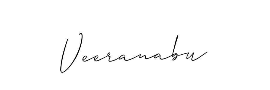 Design your own signature with our free online signature maker. With this signature software, you can create a handwritten (Allison_Script) signature for name Veeranabu. Veeranabu signature style 2 images and pictures png