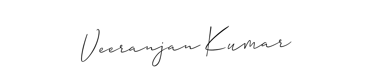 You should practise on your own different ways (Allison_Script) to write your name (Veeranjan Kumar) in signature. don't let someone else do it for you. Veeranjan Kumar signature style 2 images and pictures png