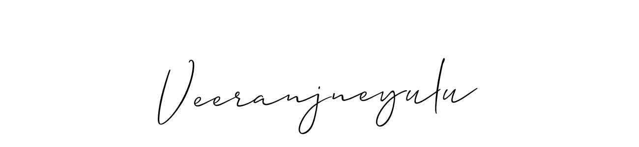 How to make Veeranjneyulu name signature. Use Allison_Script style for creating short signs online. This is the latest handwritten sign. Veeranjneyulu signature style 2 images and pictures png