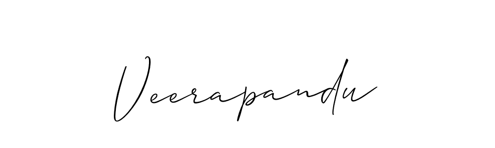 if you are searching for the best signature style for your name Veerapandu. so please give up your signature search. here we have designed multiple signature styles  using Allison_Script. Veerapandu signature style 2 images and pictures png