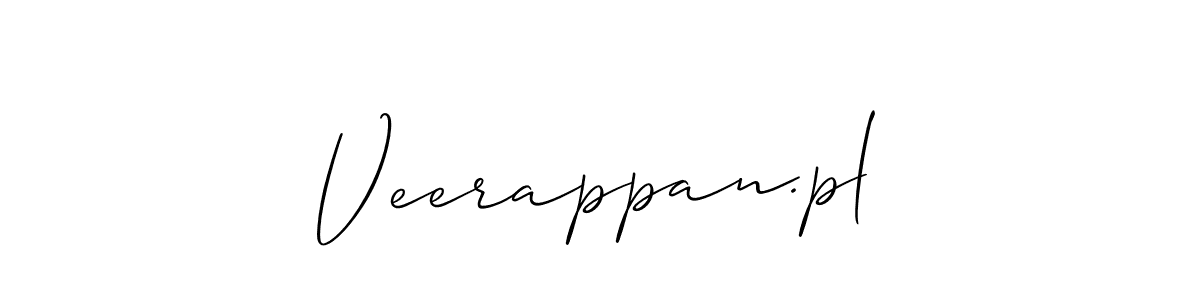 Design your own signature with our free online signature maker. With this signature software, you can create a handwritten (Allison_Script) signature for name Veerappan.pl. Veerappan.pl signature style 2 images and pictures png