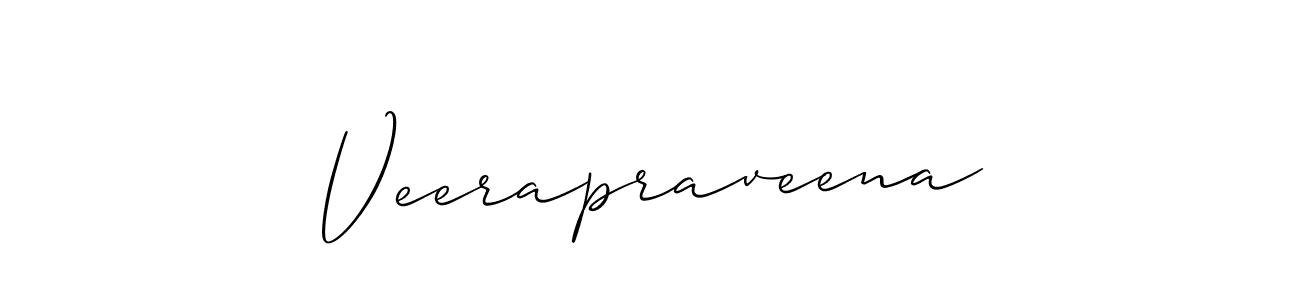 Also we have Veerapraveena name is the best signature style. Create professional handwritten signature collection using Allison_Script autograph style. Veerapraveena signature style 2 images and pictures png
