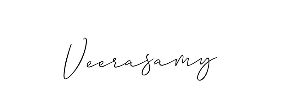 Make a beautiful signature design for name Veerasamy. With this signature (Allison_Script) style, you can create a handwritten signature for free. Veerasamy signature style 2 images and pictures png