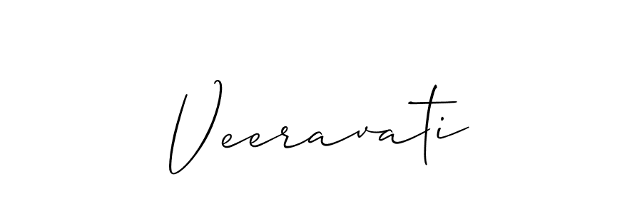 How to make Veeravati name signature. Use Allison_Script style for creating short signs online. This is the latest handwritten sign. Veeravati signature style 2 images and pictures png