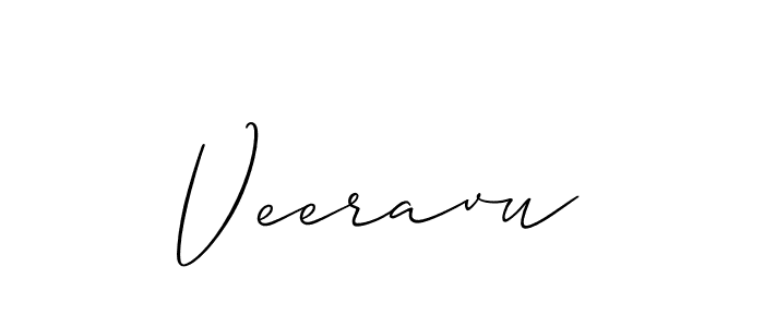 Create a beautiful signature design for name Veeravu. With this signature (Allison_Script) fonts, you can make a handwritten signature for free. Veeravu signature style 2 images and pictures png