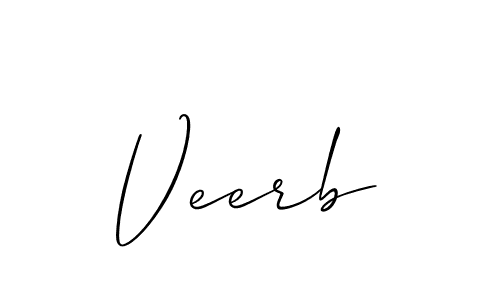 It looks lik you need a new signature style for name Veerb. Design unique handwritten (Allison_Script) signature with our free signature maker in just a few clicks. Veerb signature style 2 images and pictures png
