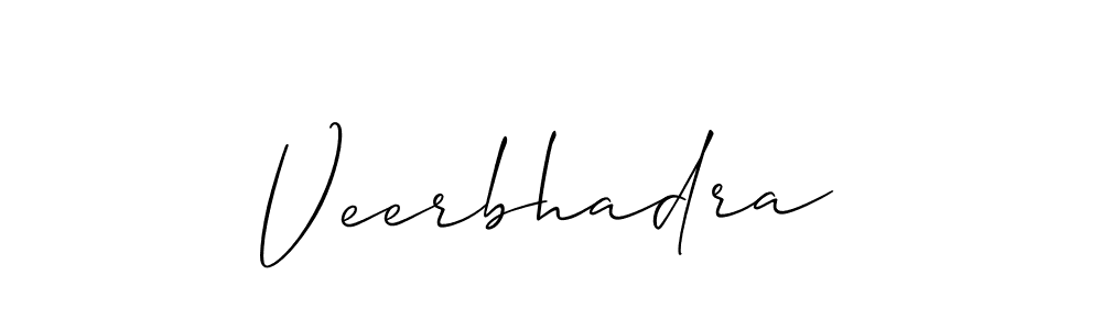 Design your own signature with our free online signature maker. With this signature software, you can create a handwritten (Allison_Script) signature for name Veerbhadra. Veerbhadra signature style 2 images and pictures png