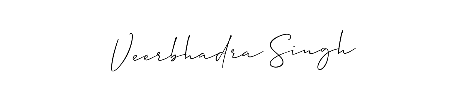 Make a beautiful signature design for name Veerbhadra Singh. With this signature (Allison_Script) style, you can create a handwritten signature for free. Veerbhadra Singh signature style 2 images and pictures png