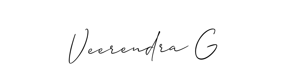 Make a beautiful signature design for name Veerendra G. Use this online signature maker to create a handwritten signature for free. Veerendra G signature style 2 images and pictures png