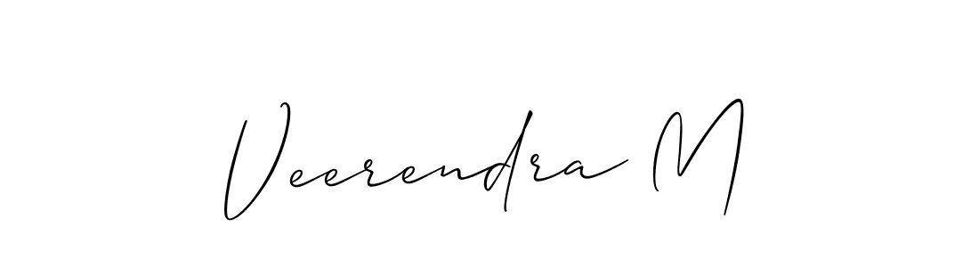 How to Draw Veerendra M signature style? Allison_Script is a latest design signature styles for name Veerendra M. Veerendra M signature style 2 images and pictures png