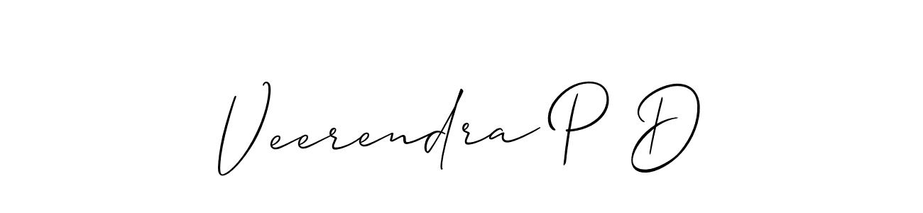 Also we have Veerendra P D name is the best signature style. Create professional handwritten signature collection using Allison_Script autograph style. Veerendra P D signature style 2 images and pictures png