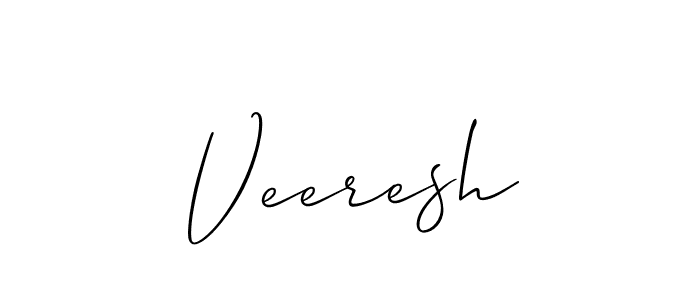 Allison_Script is a professional signature style that is perfect for those who want to add a touch of class to their signature. It is also a great choice for those who want to make their signature more unique. Get Veeresh name to fancy signature for free. Veeresh signature style 2 images and pictures png